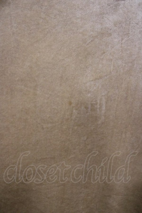 画像3: axes femme / 襟レース使いベロアワンピース M ベージュ H-26-03-16-1014-AX-OP-NS-ZH (3)