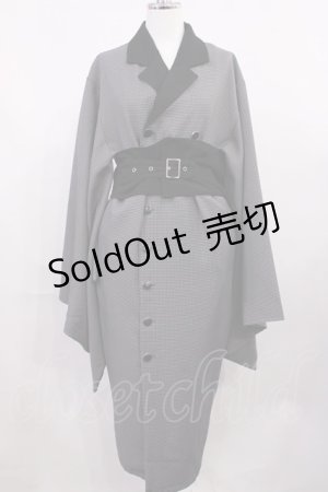 画像: Favorite / テーラー襟着物袖タイトワンピース Free グレー H-26-03-16-1016-LO-OP-NS-ZH