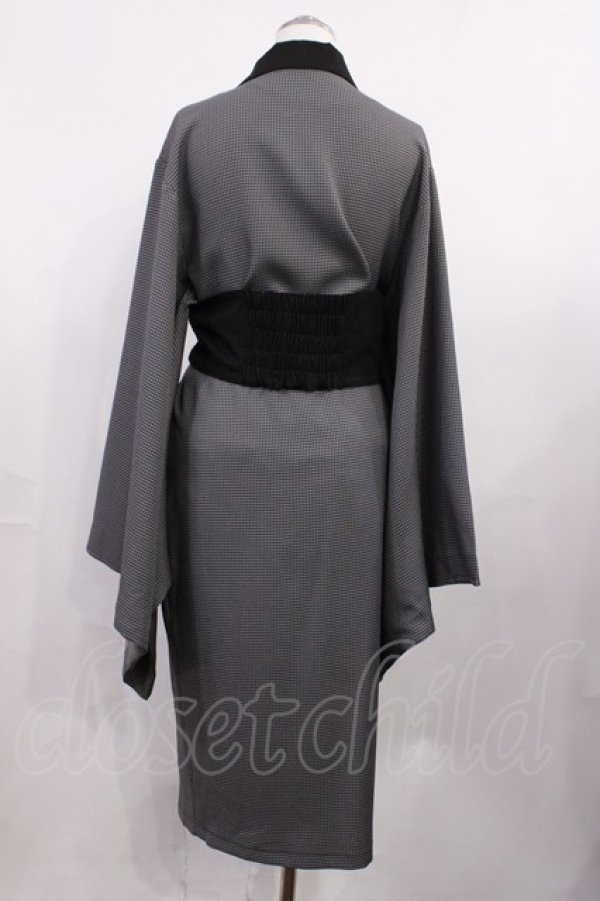 画像2: Favorite / テーラー襟着物袖タイトワンピース Free グレー H-26-03-16-1016-LO-OP-NS-ZH (2)