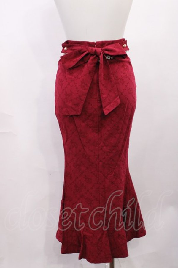画像2: Sweetwood Lolita（海外ロリータブランド） / Letter from Ocean クラシック フィッシュテイルスカート S ワイン H-26-03-16-1017-LO-SK-NS-ZH (2)