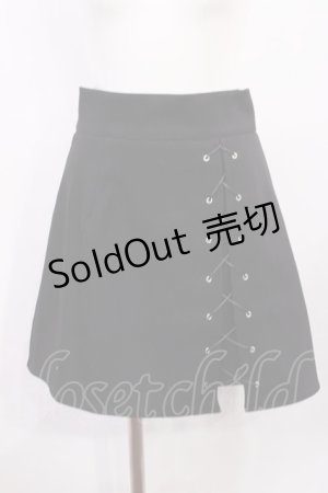 画像: EATME / レースアップスカート M ブラック H-26-03-16-1020-LO-SK-NS-ZH