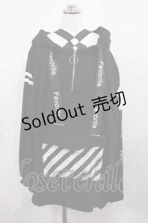 画像: Favorite / ナゾノイキモノパーカー Free ブラック H-26-03-16-1023-LO-TO-NS-ZH