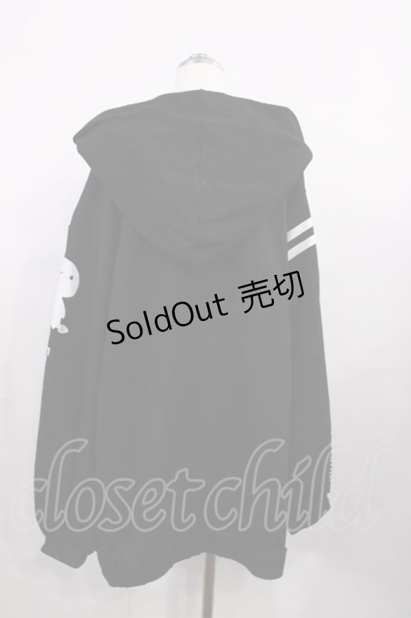 画像2: Favorite / ナゾノイキモノパーカー Free ブラック H-26-03-16-1023-LO-TO-NS-ZH (2)