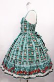 画像2: metamorphose / Retro Cherryティアードジャンパースカート サイズ1 グリーン H-26-03-16-1002-ME-OP-NS-ZH (2)