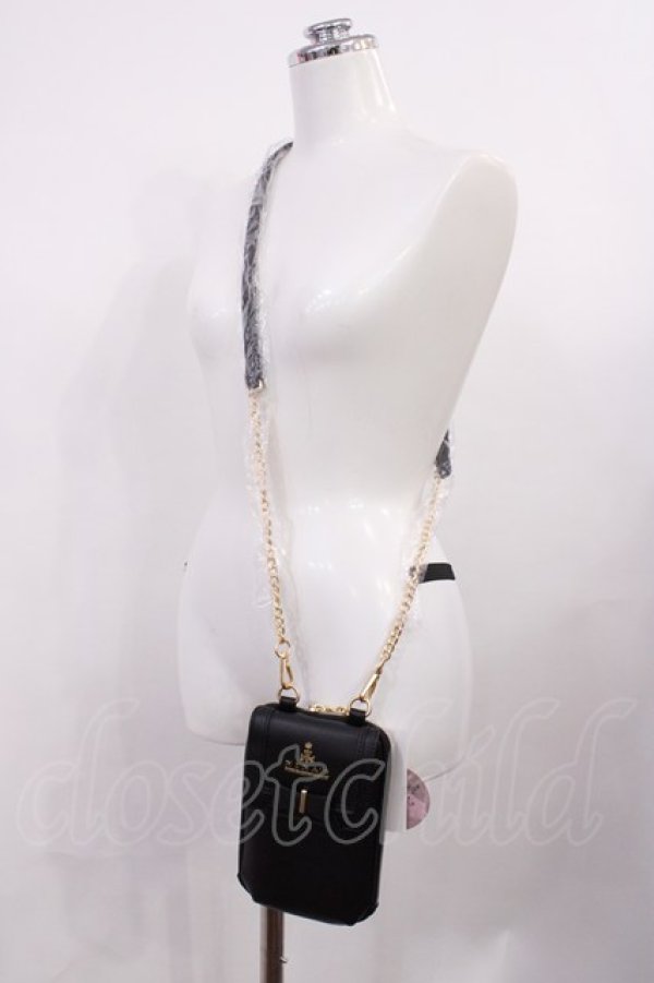 画像1: m petit by misako / NINA′Sスマホショルダーバッグ  ブラック H-26-03-16-1034-LO-BG-NS-ZH (1)