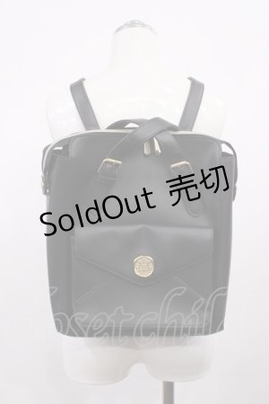 画像: m petit by misako / AMリュック  ブラック H-26-03-16-1035-LO-BG-NS-ZH