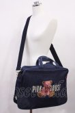 画像1: PINK HOUSE / くま刺繍デニムバッグ  ブルー H-26-03-16-1036-LO-JA-NS-ZH (1)