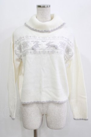 画像: Secret Honey / ノルディックニット Free 白 H-26-03-16-058-CA-TO-NS-ZH