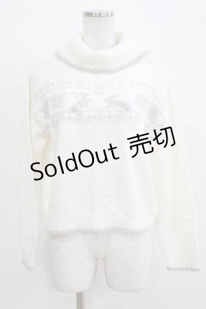 画像: Secret Honey / ノルディックニット Free 白 H-26-03-16-058-CA-TO-NS-ZH