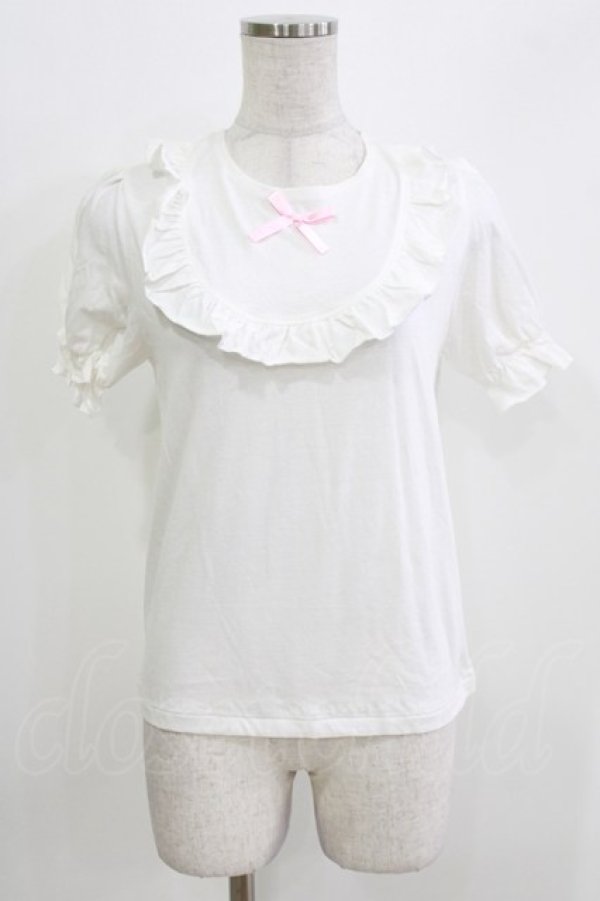 画像1: Nile Perch / ヨークフリルトップス Free 白 H-26-03-16-059-LO-TO-NS-ZH (1)