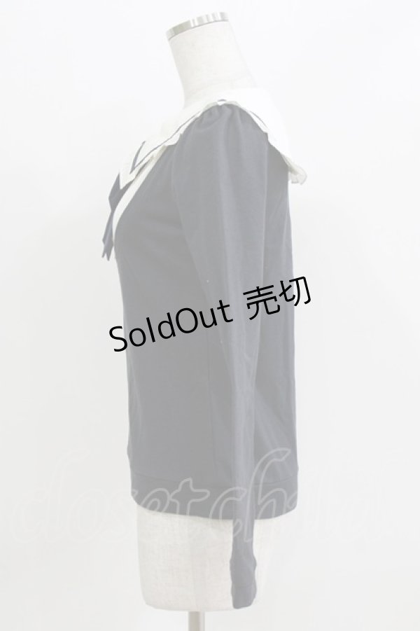 画像2: LIZ LISA / ヨーク切替トップス Free ネイビー H-26-03-16-060-LO-TO-NS-ZH (2)