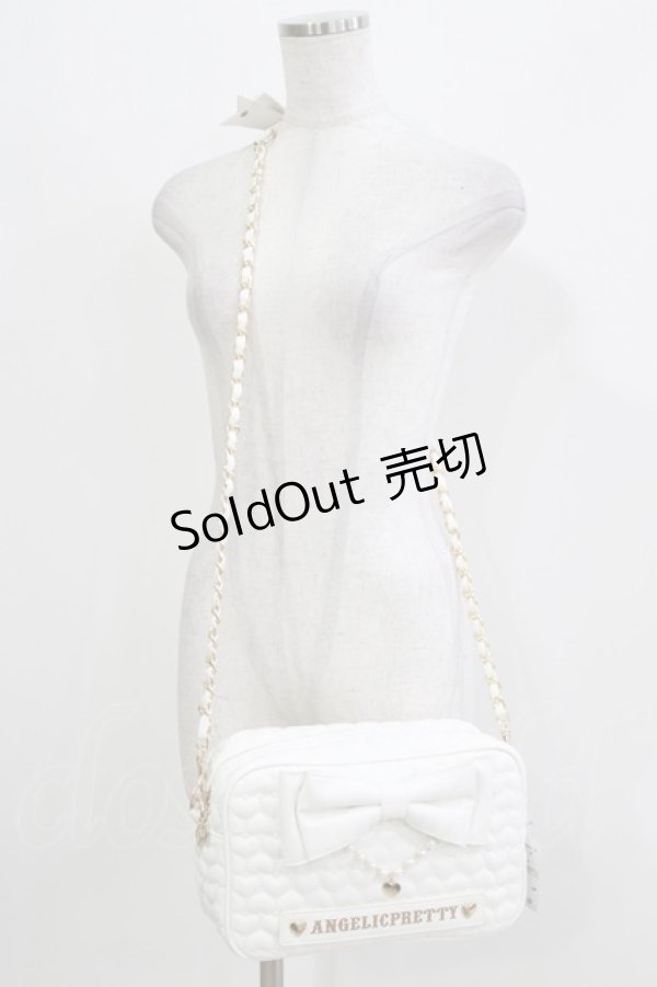 画像1: Angelic Pretty / Heartキルティングショルダーバッグ  白 H-26-03-16-065-AP-BG-NS-ZH (1)