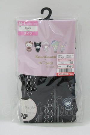 画像: m petit by misako / AMクロミリボンタイツ M~L ブラック H-26-03-16-070-LO-ZA-NS-ZH