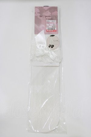 画像: m petit by misako / AMOVKTPレースリボン  白 H-26-03-16-071-LO-ZA-NS-ZH