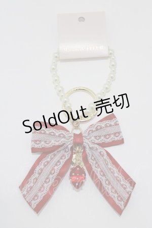 画像: Maison de FLEUR / ガトーフレーズリボンチャーム  レッド H-26-03-16-075-LO-ZA-NS-ZH