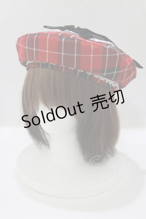 画像: Eri Aino's collaboration / AE*ベレー  レッド H-26-03-16-079-PU-AC-NS-ZH