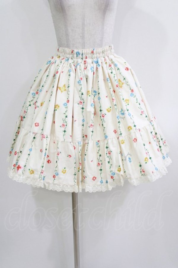 画像1: metamorphose / 木漏れ日の森フリルスカート Free オフ H-26-03-16-008-ME-SK-NS-ZH (1)