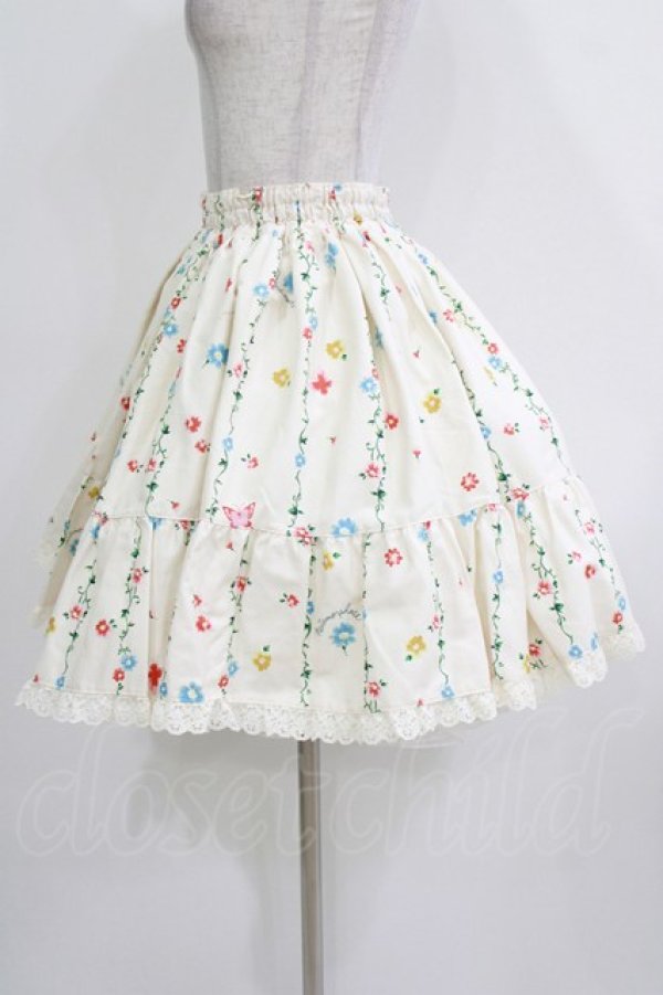 画像2: metamorphose / 木漏れ日の森フリルスカート Free オフ H-26-03-16-008-ME-SK-NS-ZH (2)