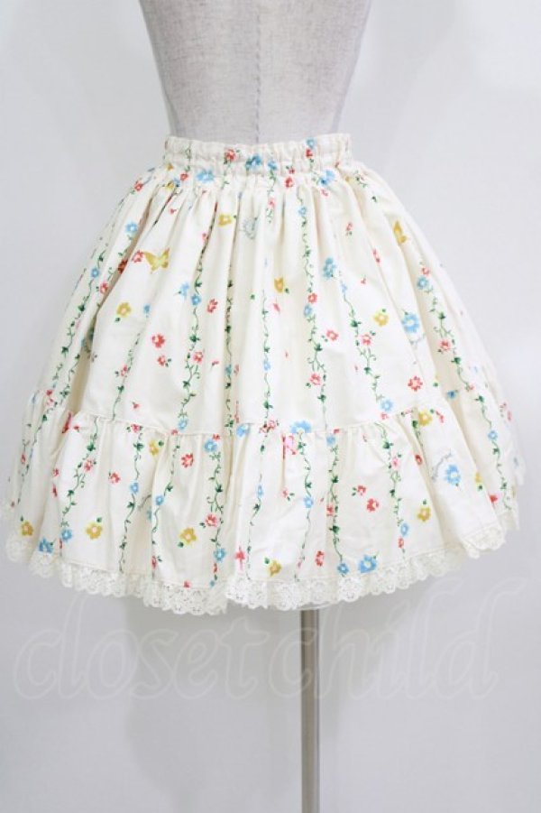 画像3: metamorphose / 木漏れ日の森フリルスカート Free オフ H-26-03-16-008-ME-SK-NS-ZH (3)