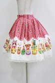 画像2: metamorphose / Nostalgic Matryoshka Doll ミニスカート Free レッド H-26-03-16-009-ME-SK-NS-ZH (2)