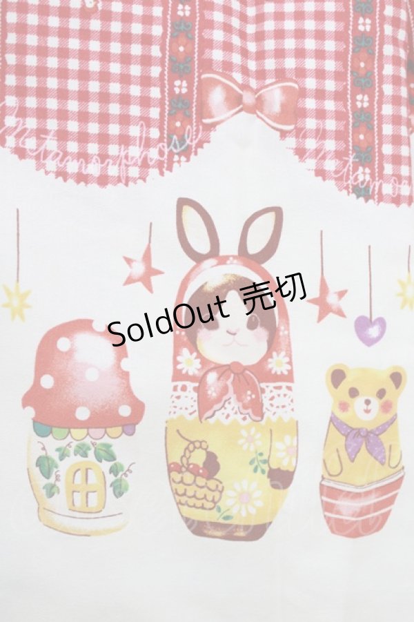 画像4: metamorphose / Nostalgic Matryoshka Doll ミニスカート Free レッド H-26-03-16-009-ME-SK-NS-ZH (4)