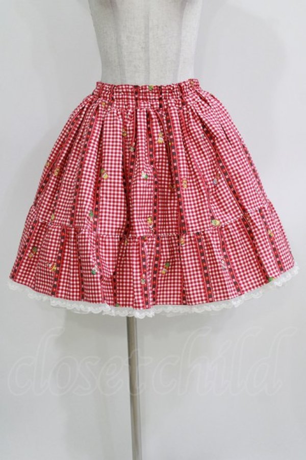 画像1: metamorphose / Nostalgic Matryoshka Dollフリルスカート Free レッド H-26-03-16-011-ME-SK-NS-ZH (1)