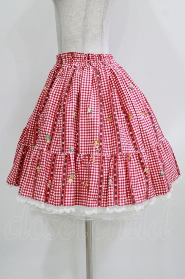 画像2: metamorphose / Nostalgic Matryoshka Dollフリルスカート Free レッド H-26-03-16-011-ME-SK-NS-ZH (2)