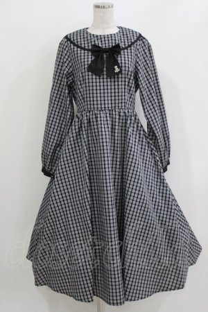 画像: m petit by misako / NINA'S/リボンチェックワンピース M ブラック H-26-03-16-012-LO-OP-NS-ZH
