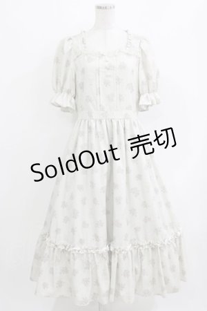 画像: m petit by misako / AOKハナガラスクエアワンピース L アイボリー H-26-03-16-015-LO-OP-NS-ZH