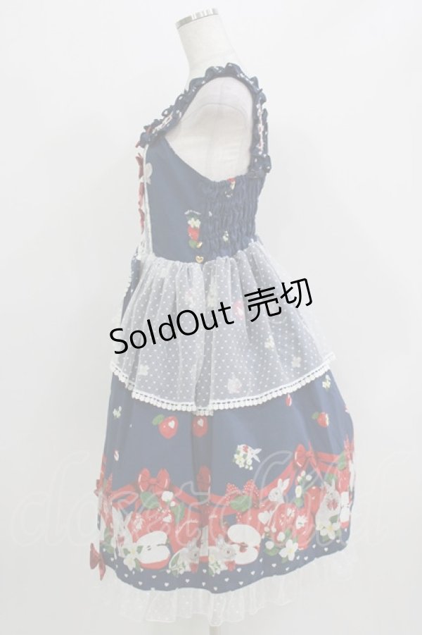 画像2: metamorphose / Apple Bunnyペプラムジャンパースカート サイズ1 ネイビー H-26-03-16-002-ME-OP-NS-ZH (2)