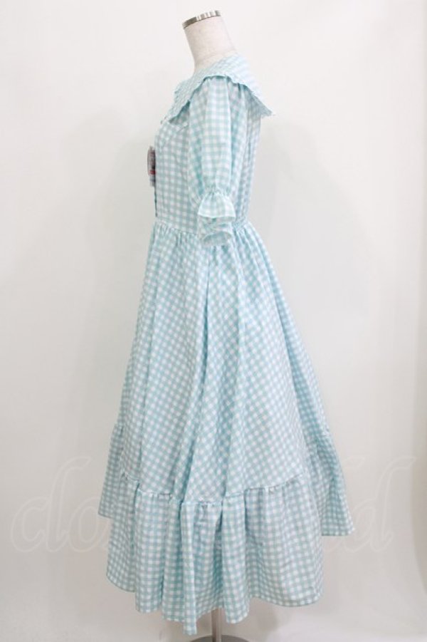 画像2: m petit by misako / TT*AMギンガムチェック M サックス H-26-03-16-017-LO-OP-NS-ZH (2)