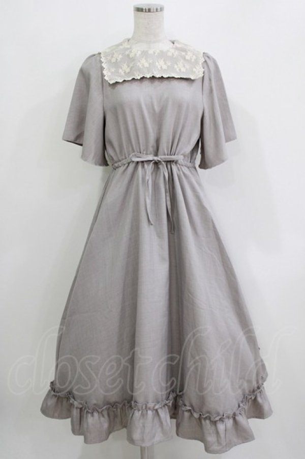 画像1: m petit by misako / TT*AOKレースセーラーワンピース S グレー H-26-03-16-018-LO-OP-NS-ZH (1)