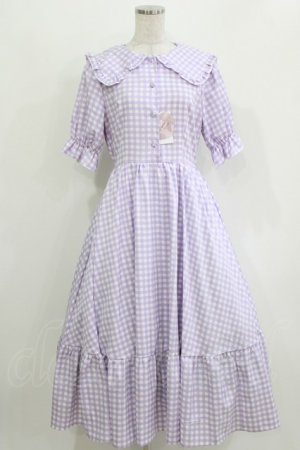 画像: m petit by misako / TT*AMギンガムチェック M ラベンダー H-26-03-16-019-LO-OP-NS-ZH