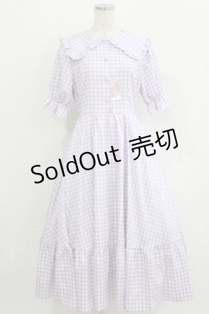画像: m petit by misako / TT*AMギンガムチェック M ラベンダー H-26-03-16-019-LO-OP-NS-ZH