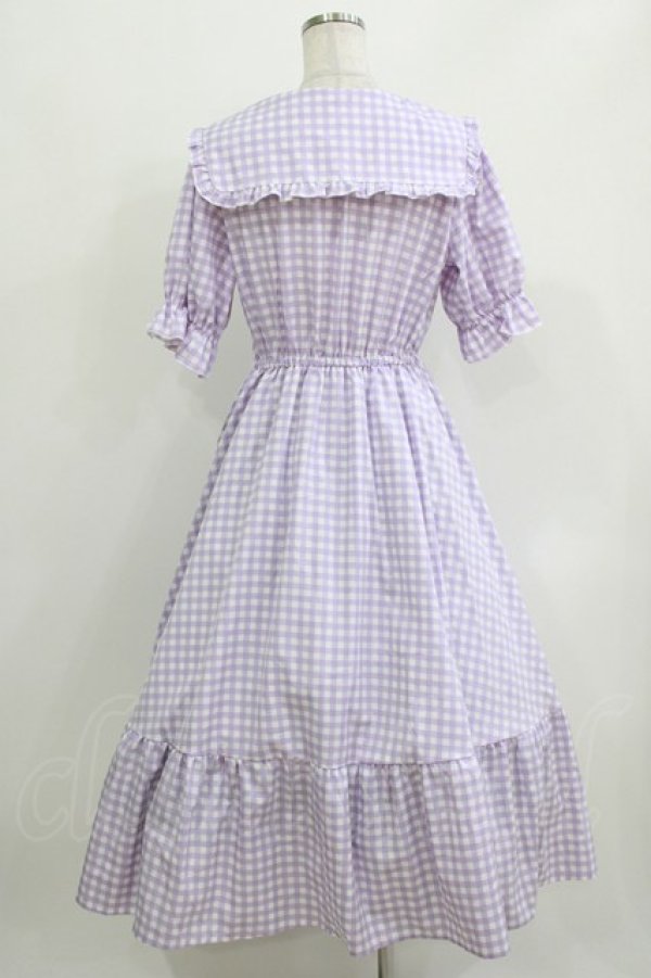 画像3: m petit by misako / TT*AMギンガムチェック M ラベンダー H-26-03-16-019-LO-OP-NS-ZH (3)