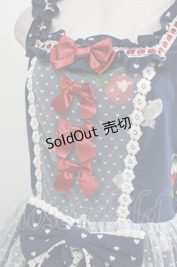 画像5: metamorphose / Apple Bunnyペプラムジャンパースカート サイズ1 ネイビー H-26-03-16-002-ME-OP-NS-ZH (5)