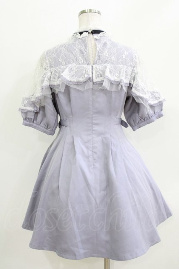 画像3: Rojita / ハートチャーム付きレースラッフルワンピース Free ブルー H-26-03-16-024-LO-OP-NS-ZH (3)