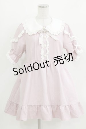 画像: DearMyLove / コットンレースフリルワンピース L ピンク H-26-03-16-025-EL-OP-NS-ZH