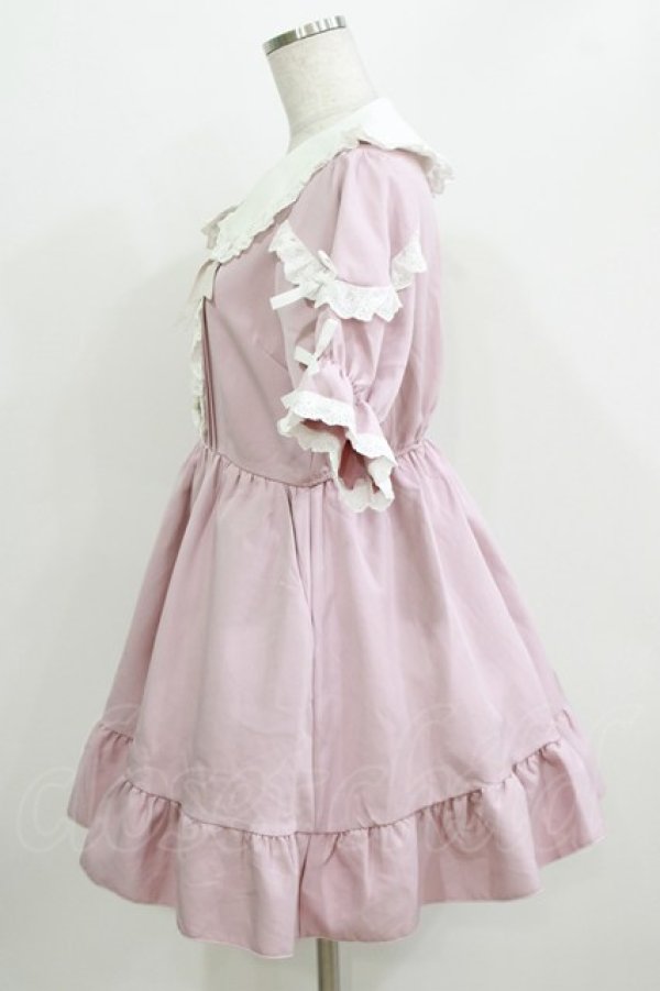 画像2: DearMyLove / コットンレースフリルワンピース L ピンク H-26-03-16-025-EL-OP-NS-ZH (2)