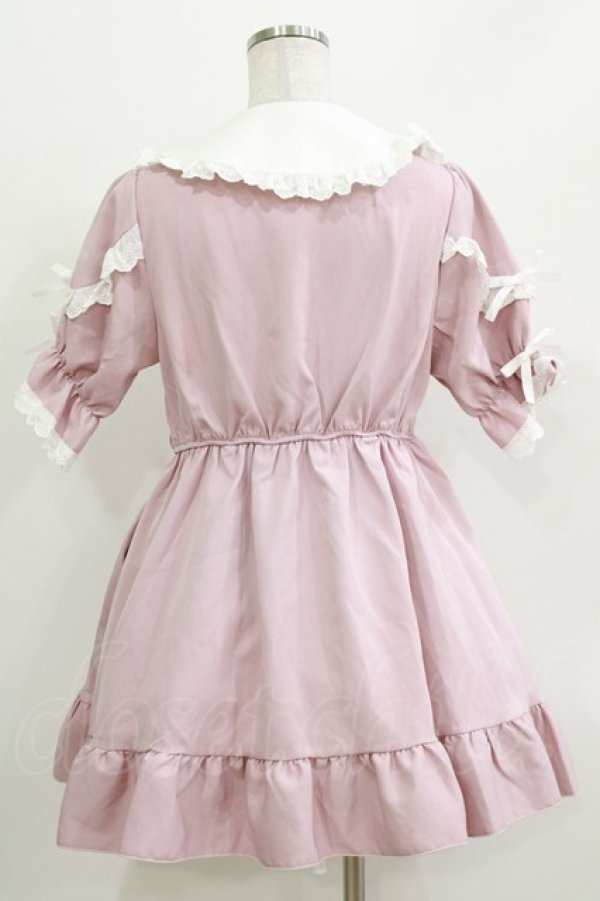 画像3: DearMyLove / コットンレースフリルワンピース L ピンク H-26-03-16-025-EL-OP-NS-ZH (3)