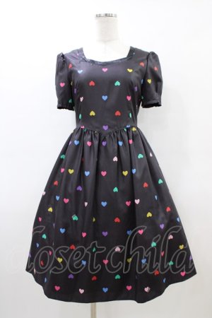 画像: MILK / ハートキャンディドレス  ブラック×キャンディハート H-26-03-17-1029-ML-OP-KB-ZH