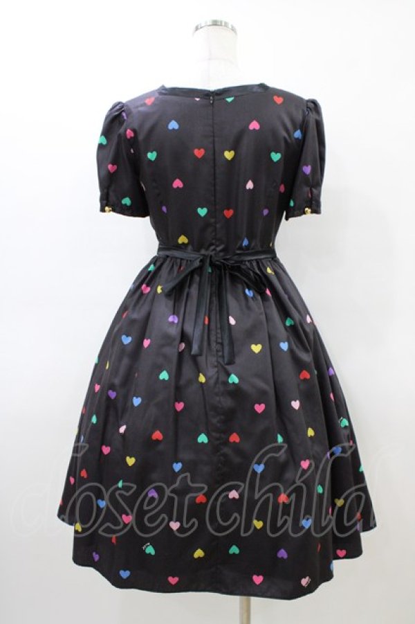 画像2: MILK / ハートキャンディドレス  ブラック×キャンディハート H-26-03-17-1029-ML-OP-KB-ZH (2)