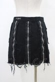 画像2: SEXY DYNAMITE LONDON / ダメージZIPスカート  ブラック H-26-03-17-1034-PU-SK-KB-ZH (2)