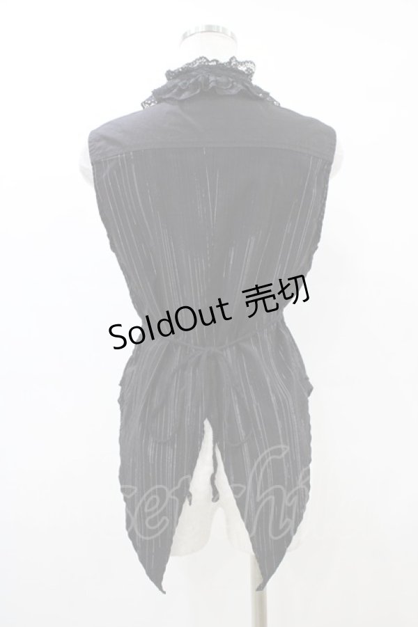 画像2: h.naoto Blood / レイヤード風ノースリーブブラウス  ブラック H-26-03-17-1038-HN-BL-KB-ZH (2)