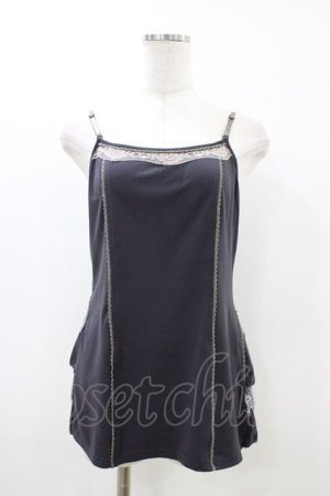 画像: OZZ ANGELO / レースキャミソール  グレー H-26-03-17-1039-OO-TO-AK-ZH