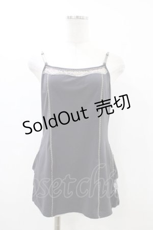 画像: OZZ ANGELO / レースキャミソール  グレー H-26-03-17-1039-OO-TO-AK-ZH