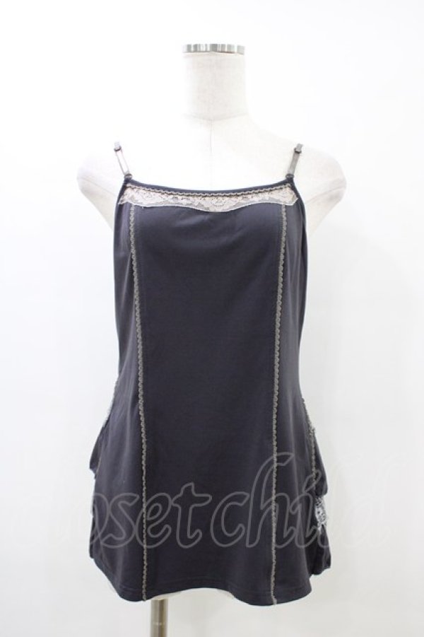 画像1: OZZ ANGELO / レースキャミソール  グレー H-26-03-17-1039-OO-TO-AK-ZH (1)