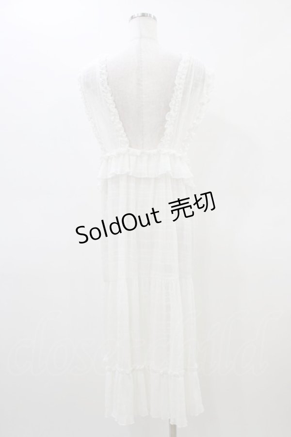 画像2: merry jenny / チュールフリルレイヤードワンピース  アイボリー H-26-03-17-1040-LO-OP-KB-ZH (2)