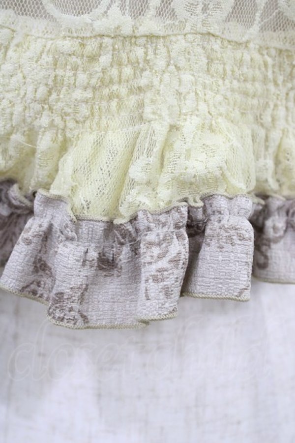 画像3: STEAM / レースショートボレロ  アイボリー×グレー H-26-03-17-1041-HN-TO-KB-ZH (3)