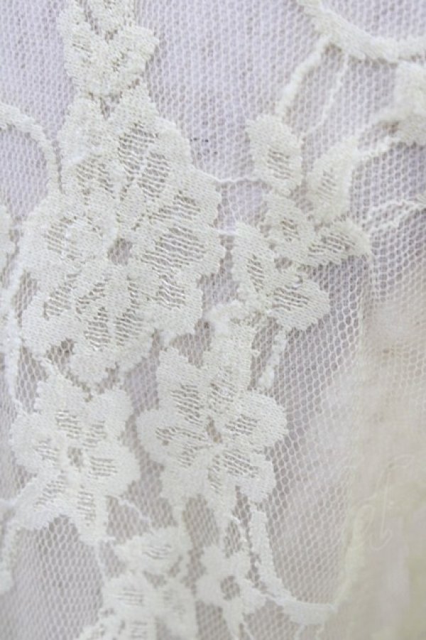 画像4: STEAM / レースショートボレロ  アイボリー×グレー H-26-03-17-1041-HN-TO-KB-ZH (4)